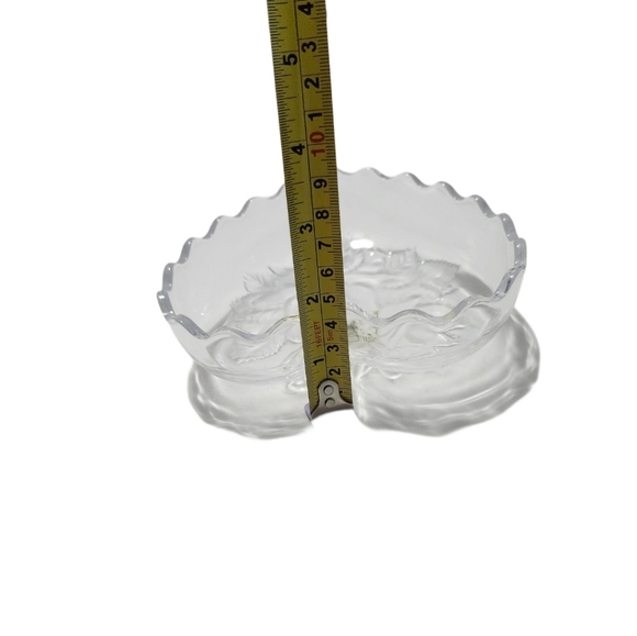 Studio Nova Winter Rose Etched Frosted Crystal Heart Trinket/Jewelry/ Candy Box - Picture 9 of 15